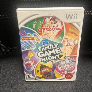 Hasbro Family Game Night 2 (Nintendo Wii, 2009) CIB